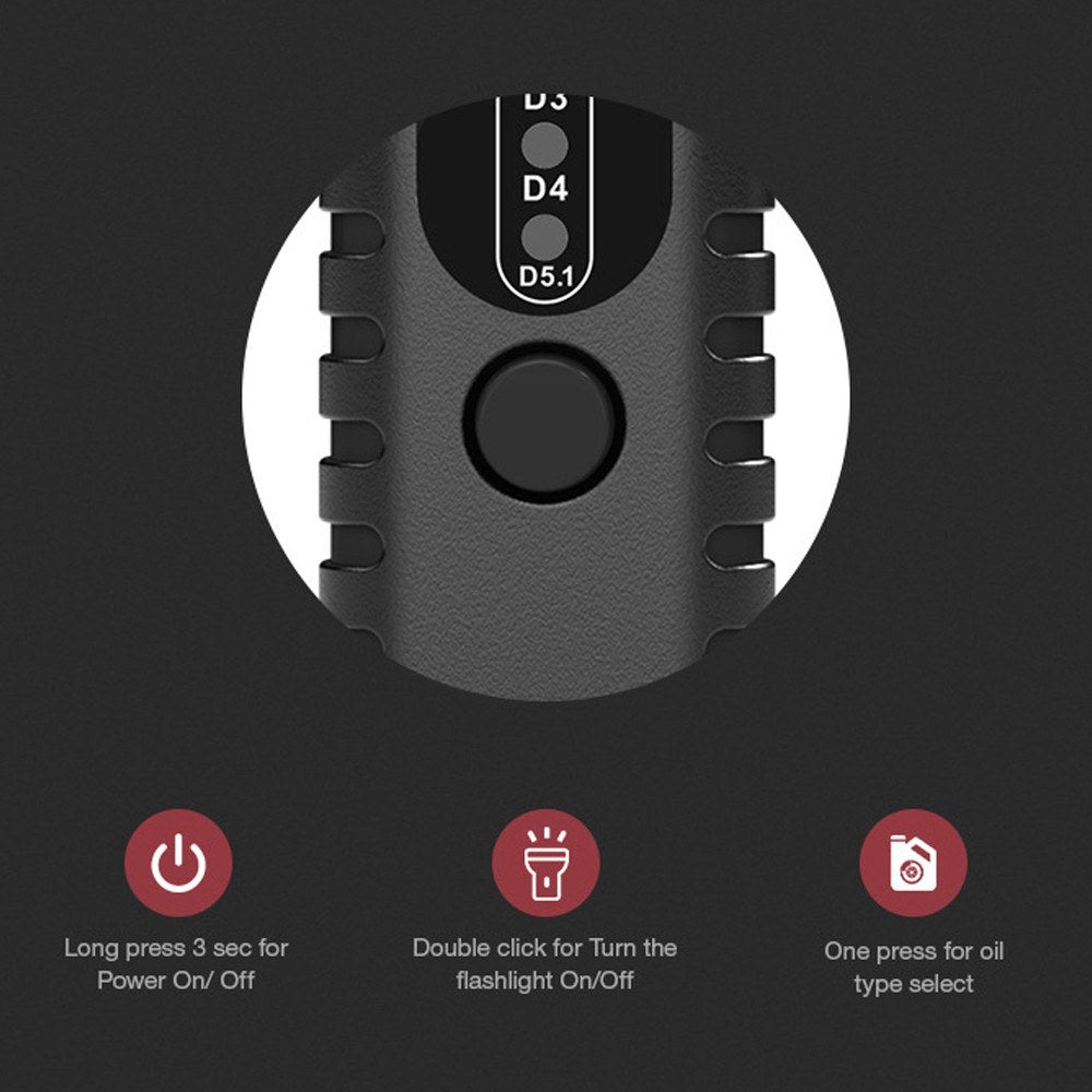 Automobile Brake Oil Detector Testing Pen Water Fluid Tester Universal LED Indicator Tool