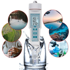 4 in 1 PH/EC/TDS/Temp Meter Water Quality Test High Accuracy Measure Tool for Drinking Water Aquarium