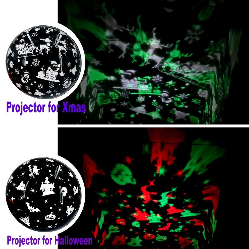 IR Remote Control Bluetooth Audio Portable Multifunction Projection Lamp