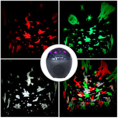 IR Remote Control Bluetooth Audio Portable Multifunction Projection Lamp
