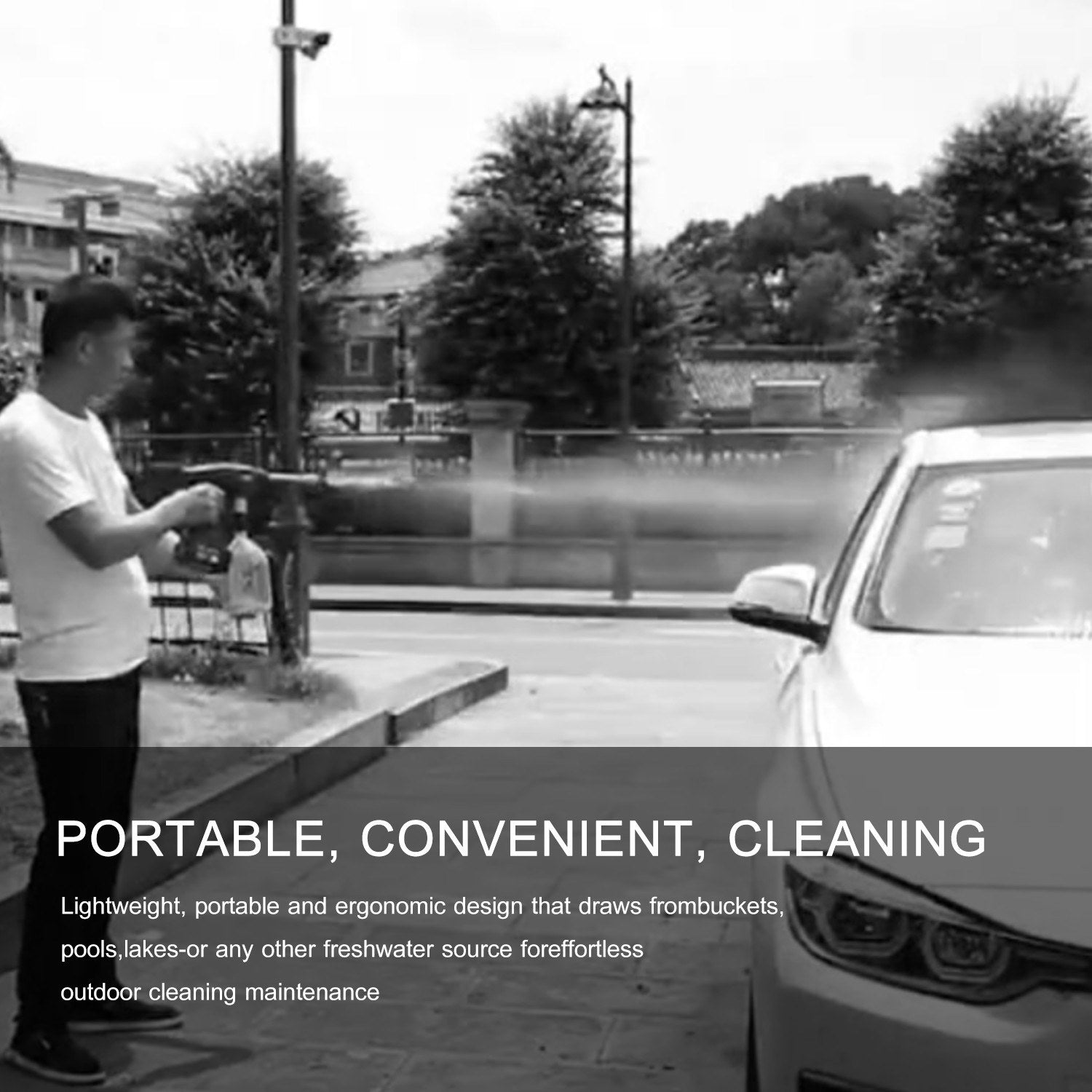 Portable High Pressure Washer Machine With Foam Generator Nozzle