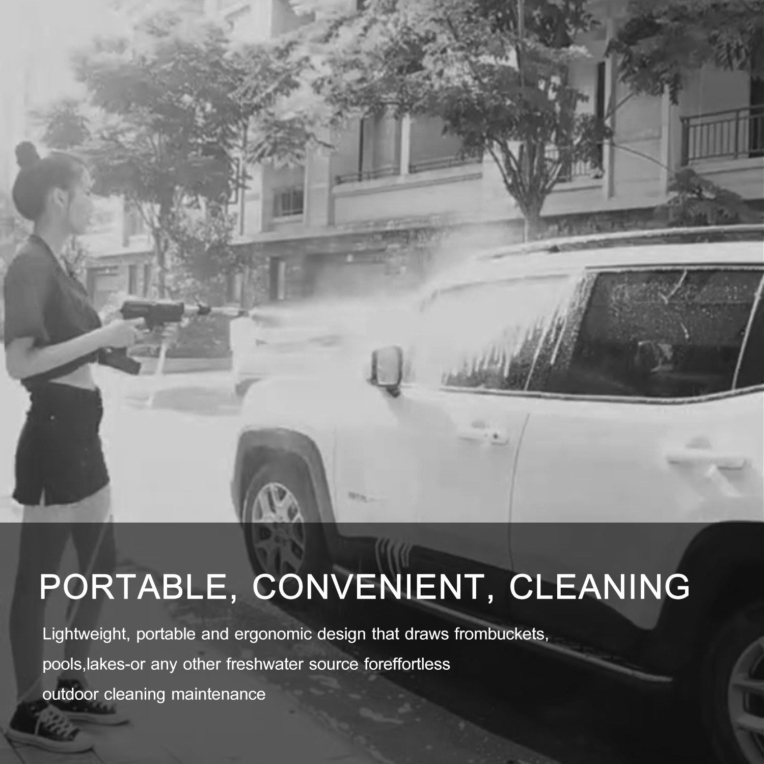 Portable High Pressure Washer Machine With Foam Generator Nozzle