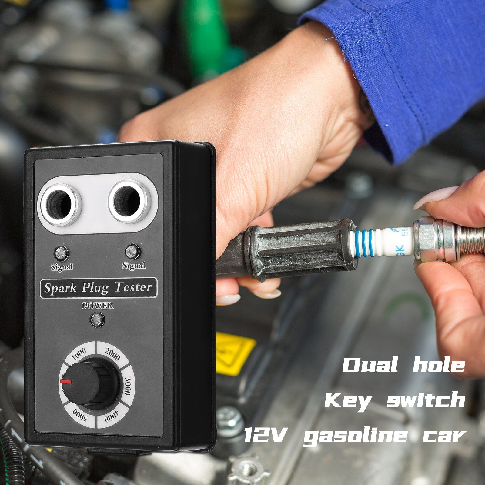 Automotive Diagnostic Scanner Vehicle Plug Analyzer Spark Plugs Tester