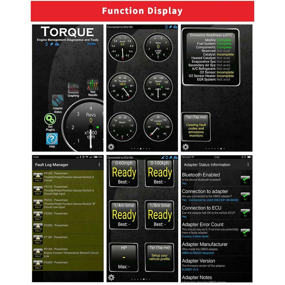 BT Automotive Scanner Car On-Board Diagnostic Multifunctional Tool