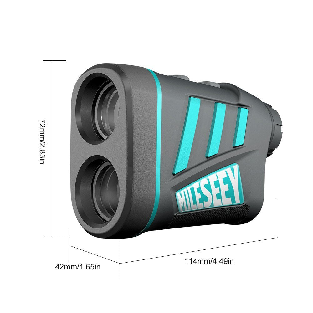 Outdoor Pulse Laser Range Finder Distance Meter 6X Handheld Monocular Telescope for Golf Hunting Engineering Survey
