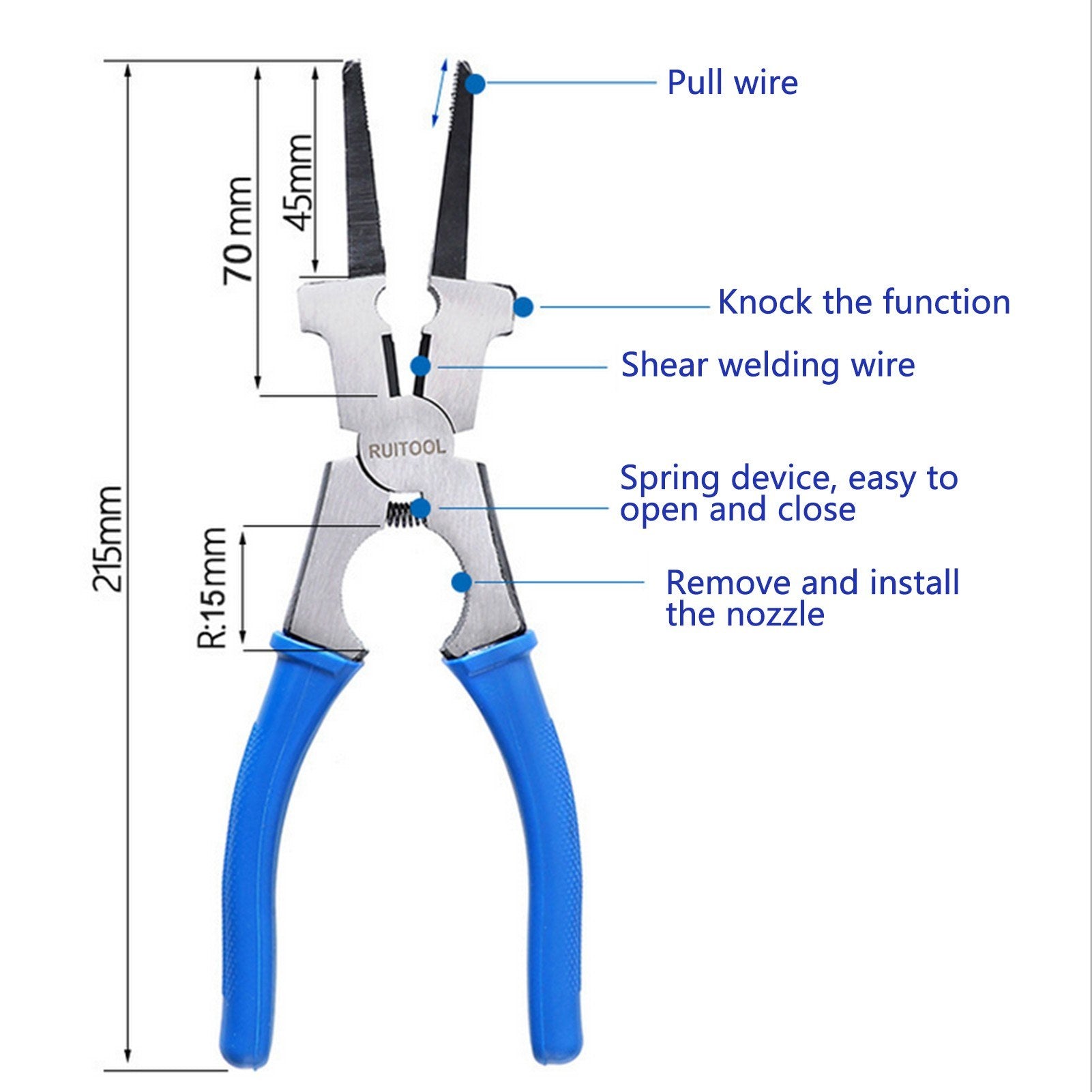 Portable Welding Plier Multifunctional Auxiliary Means