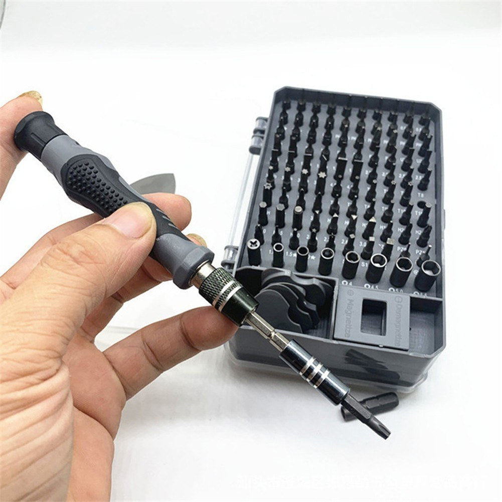 Screwdriver and Bit Set Multiple Screw Driver Bits Manual Repairing Tool for Phone Electronic Device 115pcs
