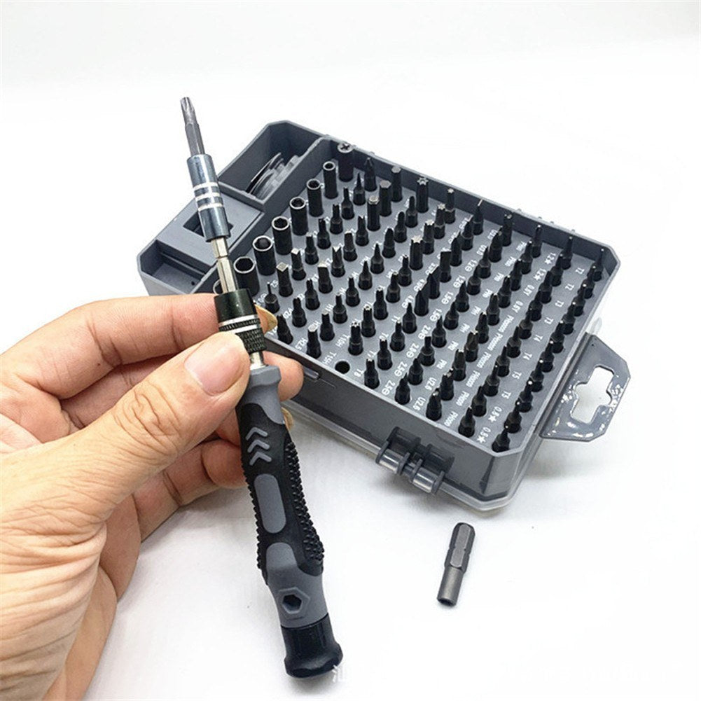 Screwdriver and Bit Set Multiple Screw Driver Bits Manual Repairing Tool for Phone Electronic Device 115pcs