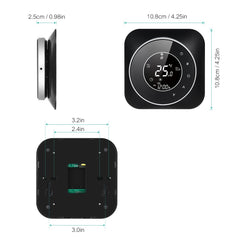 Programmable Thermostat 5+1+1 Six Periods Touchscreen LCD with Water Heating Thermoregulator