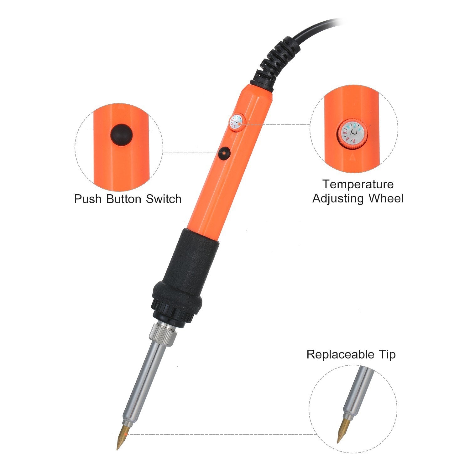 Electric Soldering Iron Kit Welding Adjustable Temperature 200~450°C