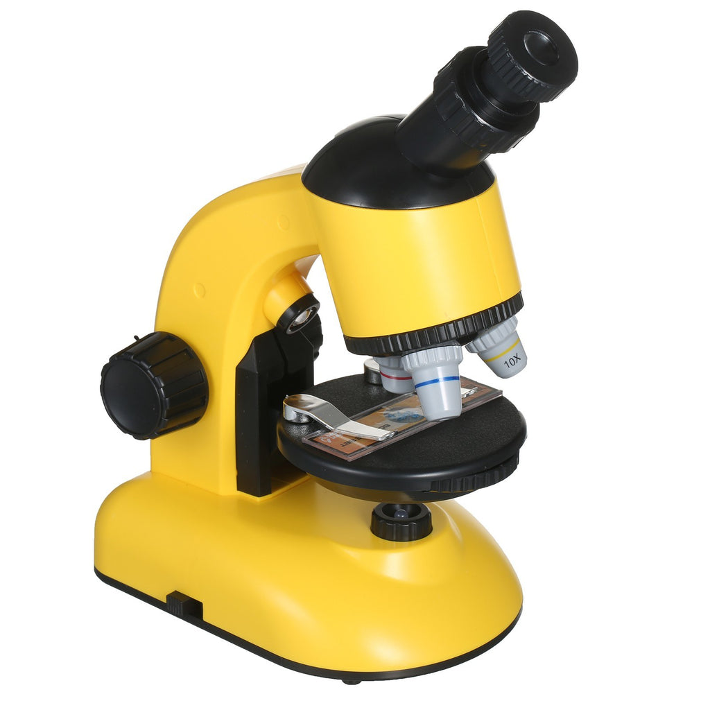 Kids Microscope Objects and Specimen Observation Magnification with Battery LED Light