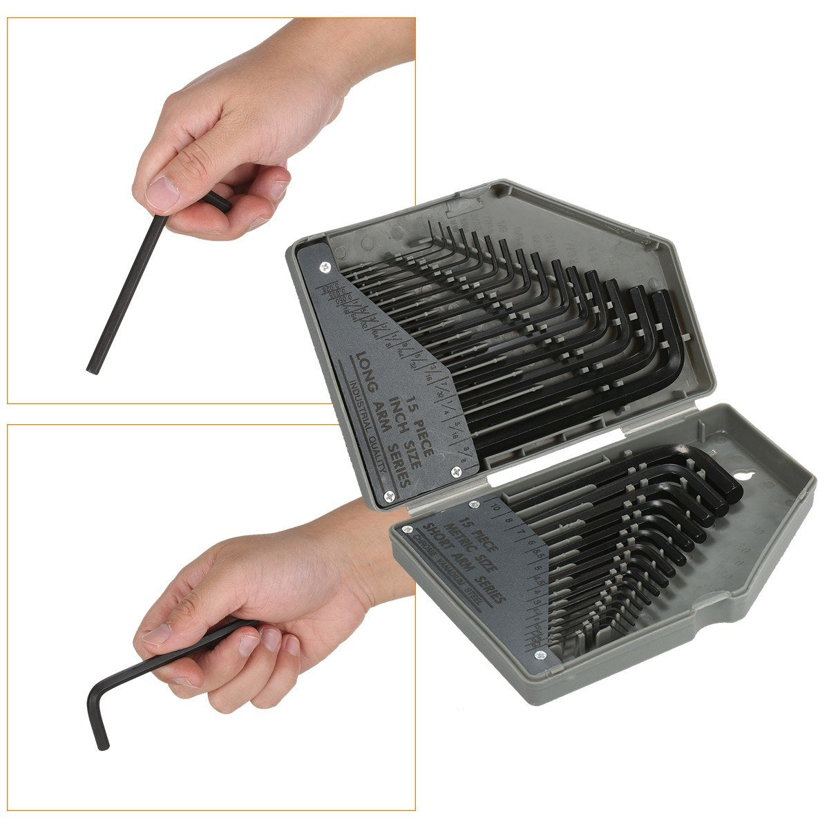 Metric Hexagon Wrench Set Repair Tools for Household Electrical Appliances Bicycle 30Pcs
