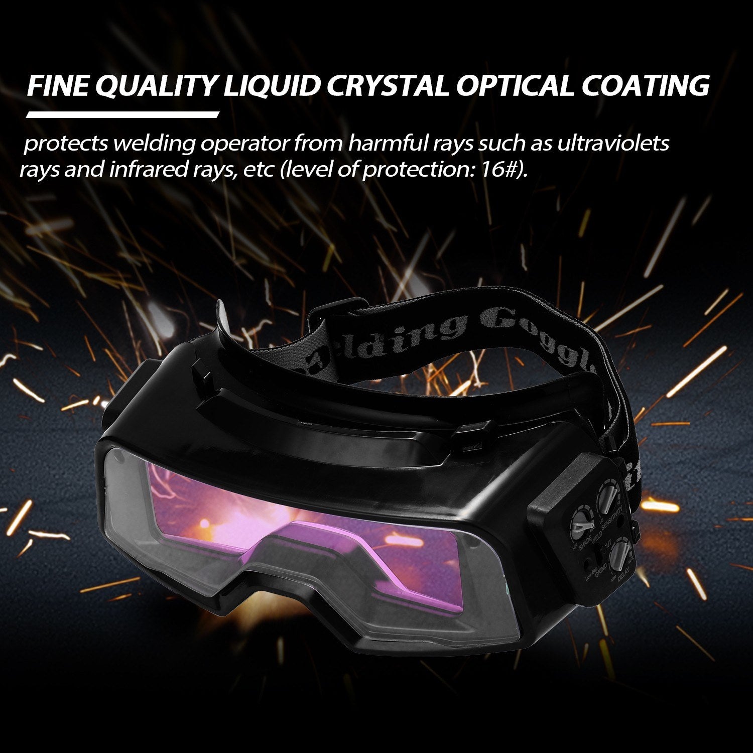 Auto Darkening Welding Goggles for TIG MIG MMA Professional Weld Glasses Multifunction Utility Tool