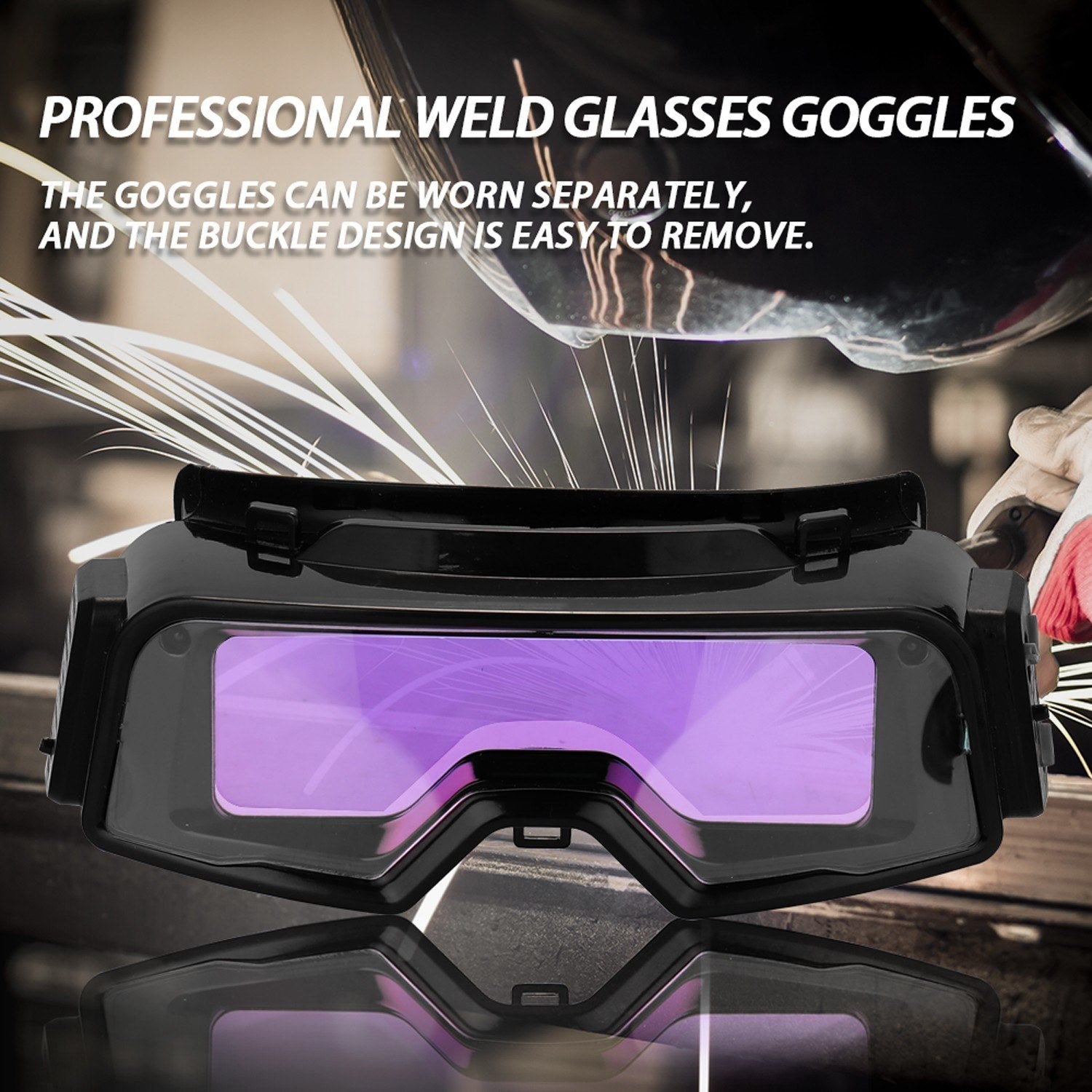 Auto Darkening Welding Goggles for TIG MIG MMA Professional Weld Glasses Multifunction Utility Tool