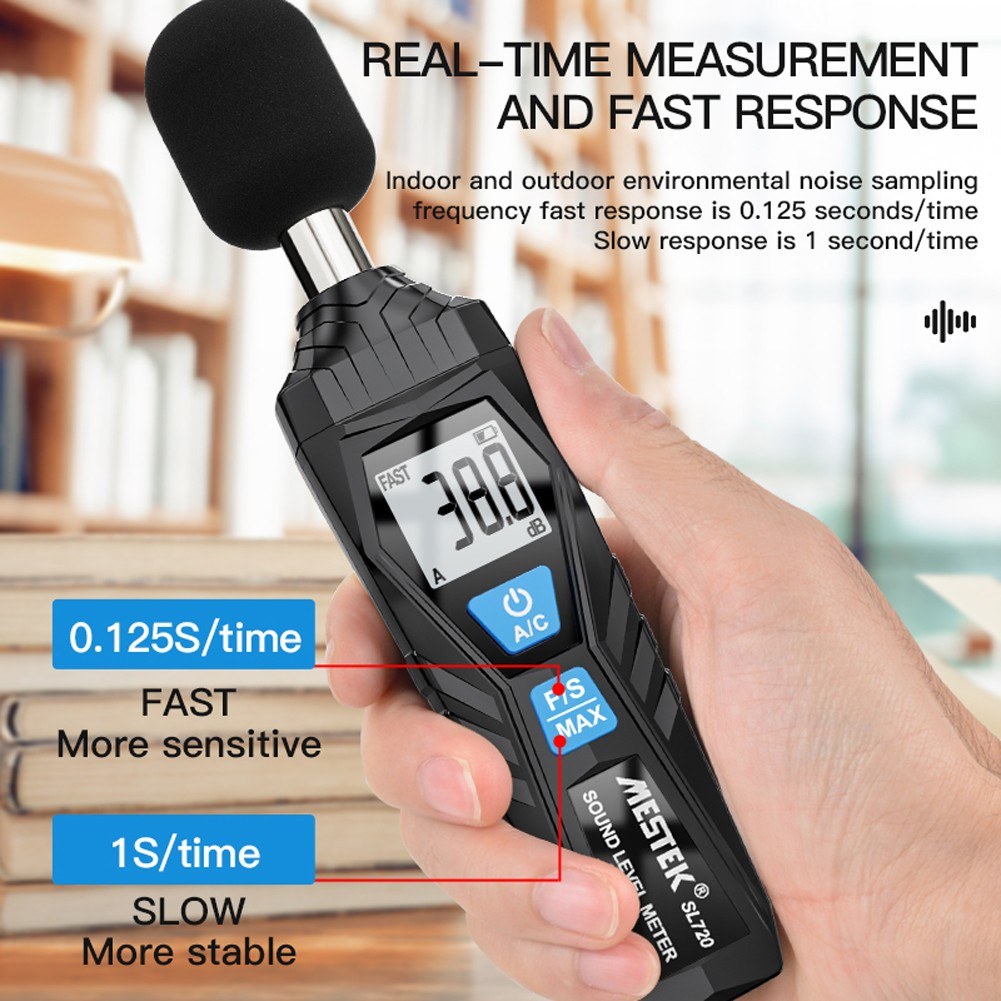 30~130dB Meter Noise Detector Measuring Instrument Mini Audio Sound Level Decibel Monitor Indicator