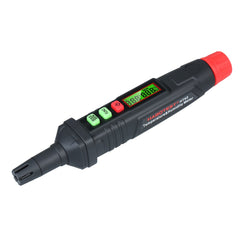 4-in-1 Digital Psychrometer Portable Thermo-Hygrometer Mini Temperature and Humidity Meter Pen with Dew Point Wet Bulb (Battery Not Included)