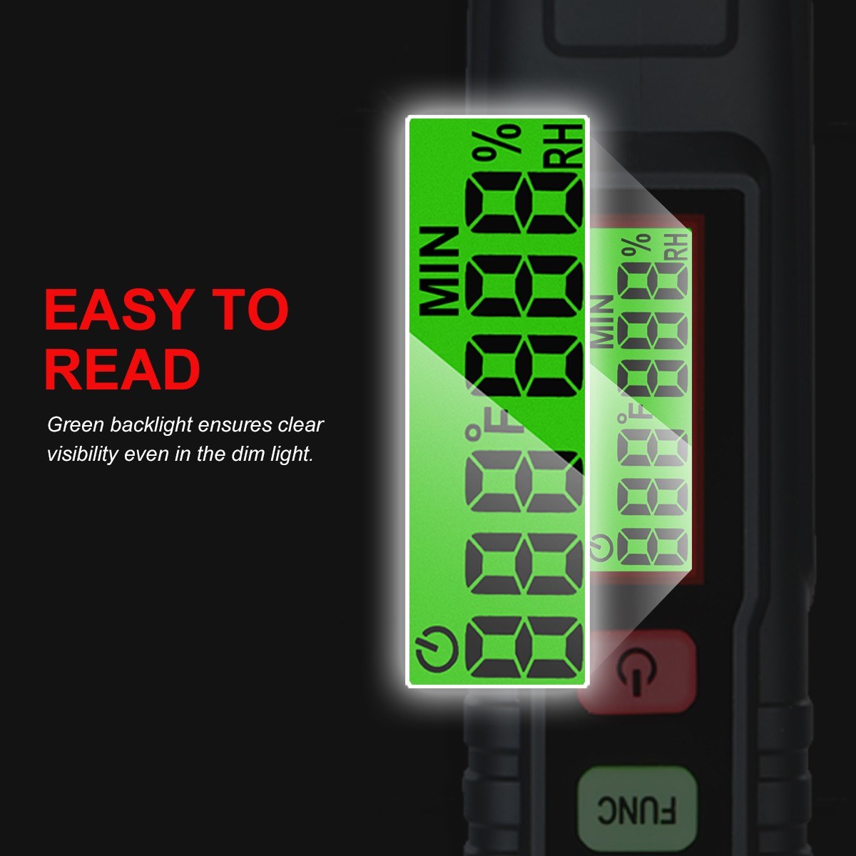 4-in-1 Digital Psychrometer Portable Thermo-Hygrometer Mini Temperature and Humidity Meter Pen with Dew Point Wet Bulb (Battery Not Included)