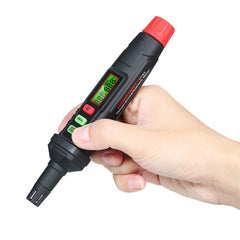4-in-1 Digital Psychrometer Portable Thermo-Hygrometer Mini Temperature and Humidity Meter Pen with Dew Point Wet Bulb (Battery Not Included)