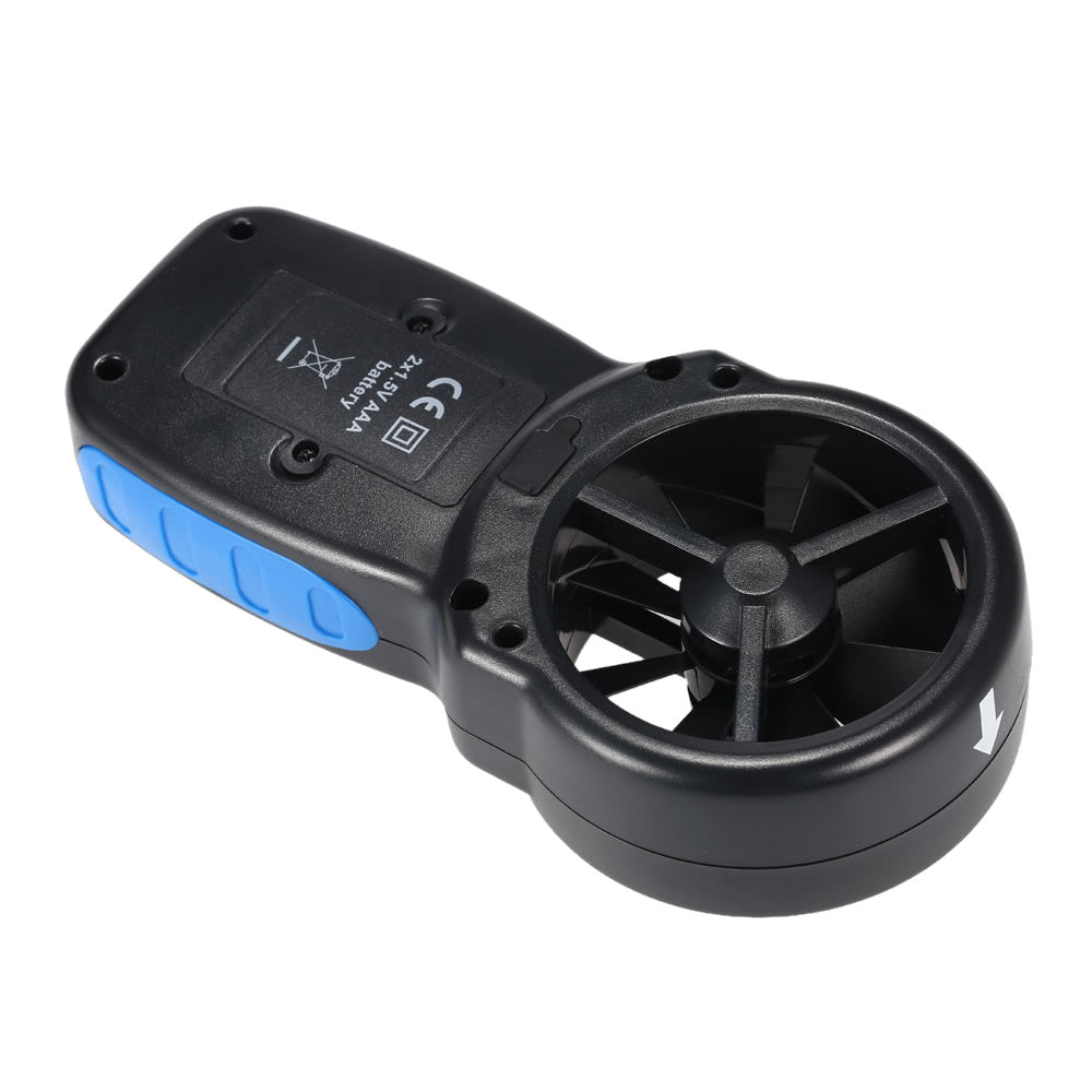 Mini LCD Digital Anemometer Wind Speed Air Velocity Temperature Measuring with Backlight