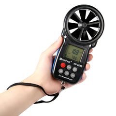 Mini LCD Digital Anemometer Wind Speed Air Velocity Temperature Measuring with Backlight