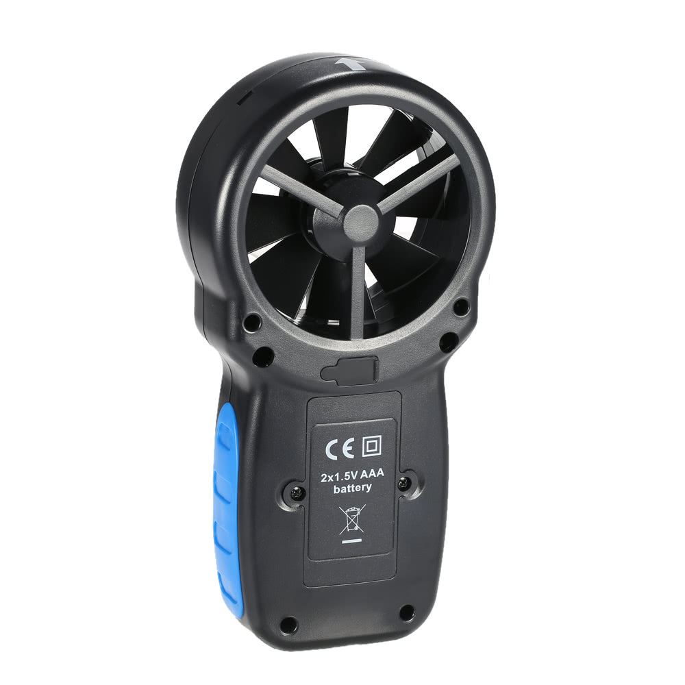 Mini LCD Digital Anemometer Wind Speed Air Velocity Temperature Measuring with Backlight