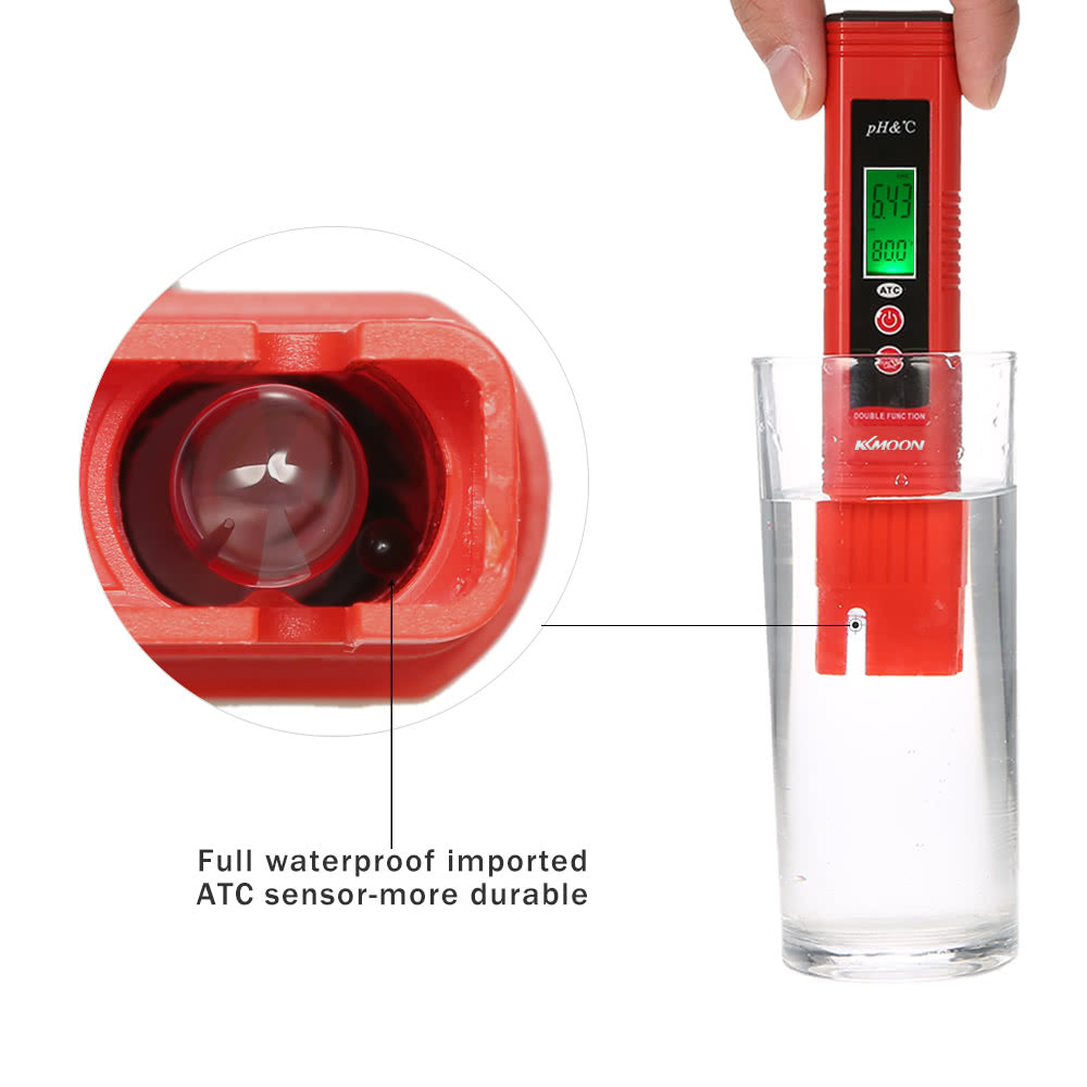 Professional & Power-saving pH-007 Pen-Type pH Meter High Precision with Automatic Temperature Compensation