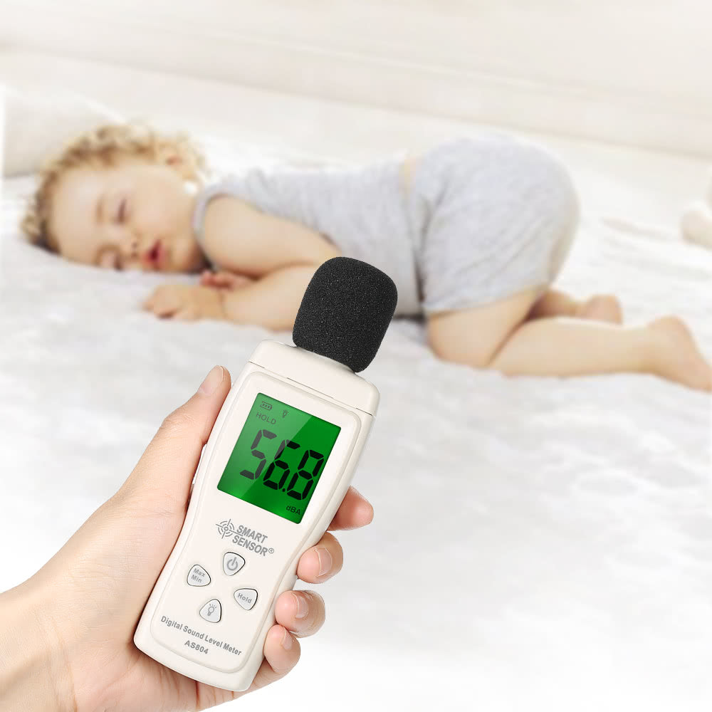 Mini Digital Sound Level Meter LCD Display Noise Measuring Instrument Decibel Tester 30-130dBA