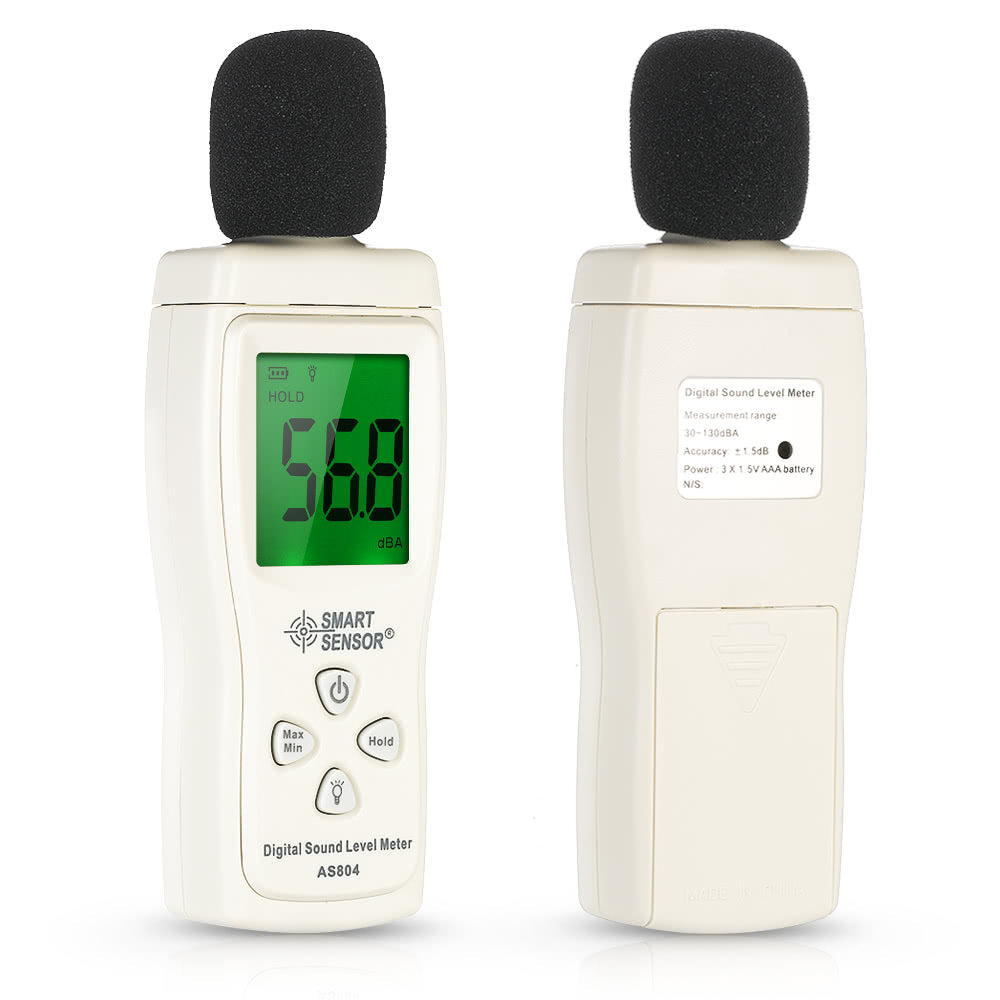 Mini Digital Sound Level Meter LCD Display Noise Measuring Instrument Decibel Tester 30-130dBA
