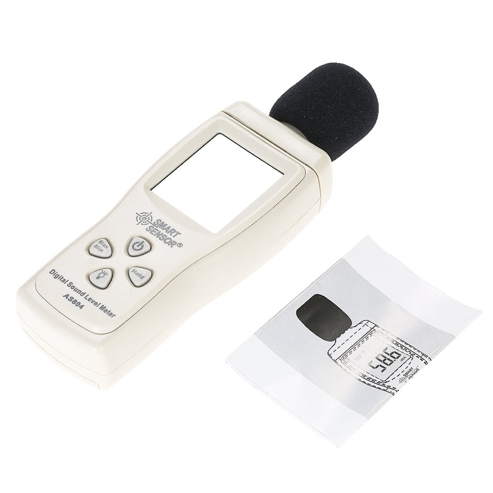 Mini Digital Sound Level Meter LCD Display Noise Measuring Instrument Decibel Tester 30-130dBA