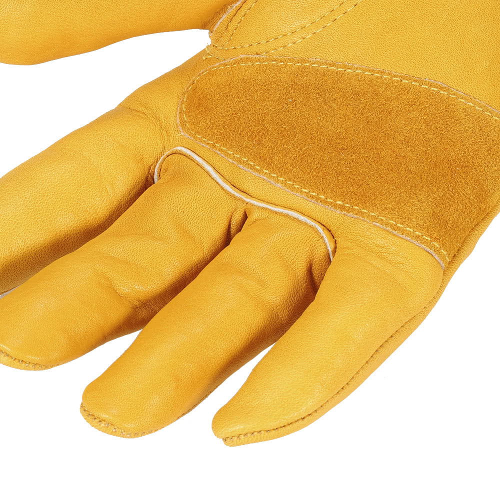 Men's Work Cowhide Gloves Gardening Digging Planting Pruning Protective Non-Slip Protection Wear