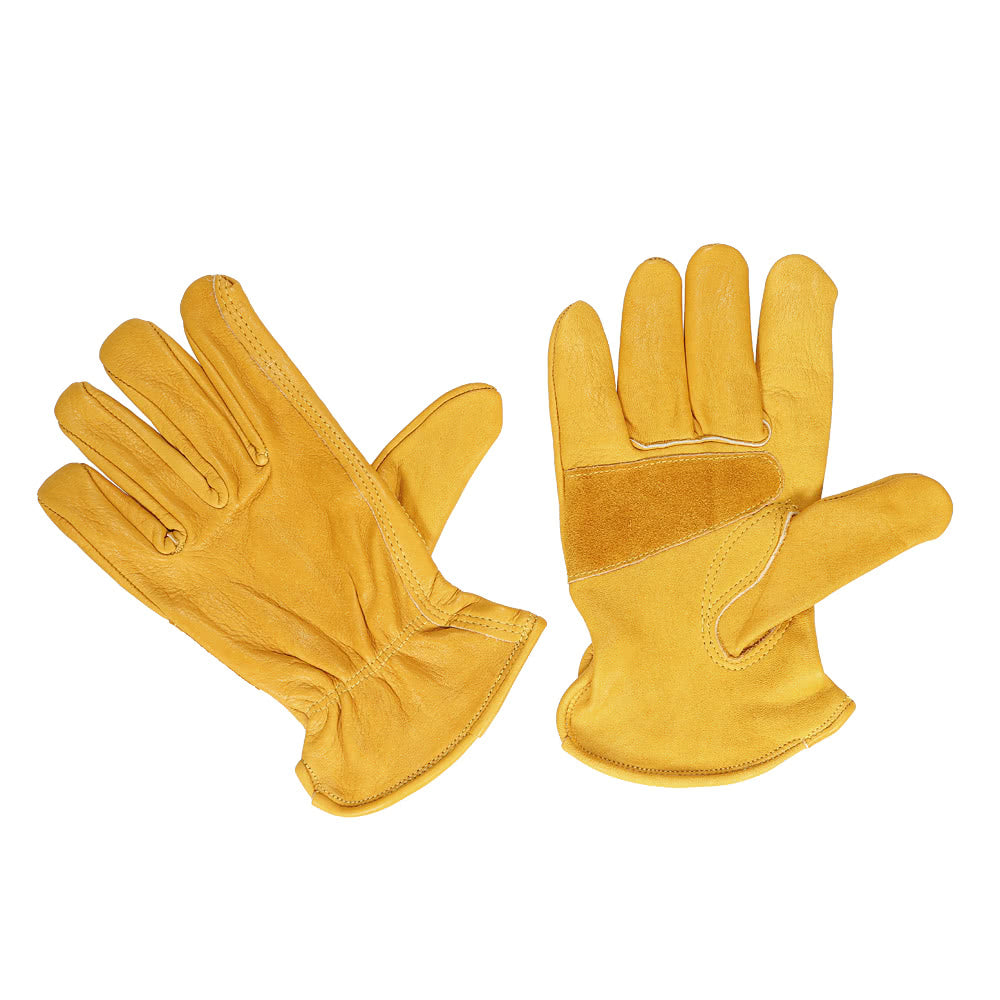 Men's Work Cowhide Gloves Gardening Digging Planting Pruning Protective Non-Slip Protection Wear