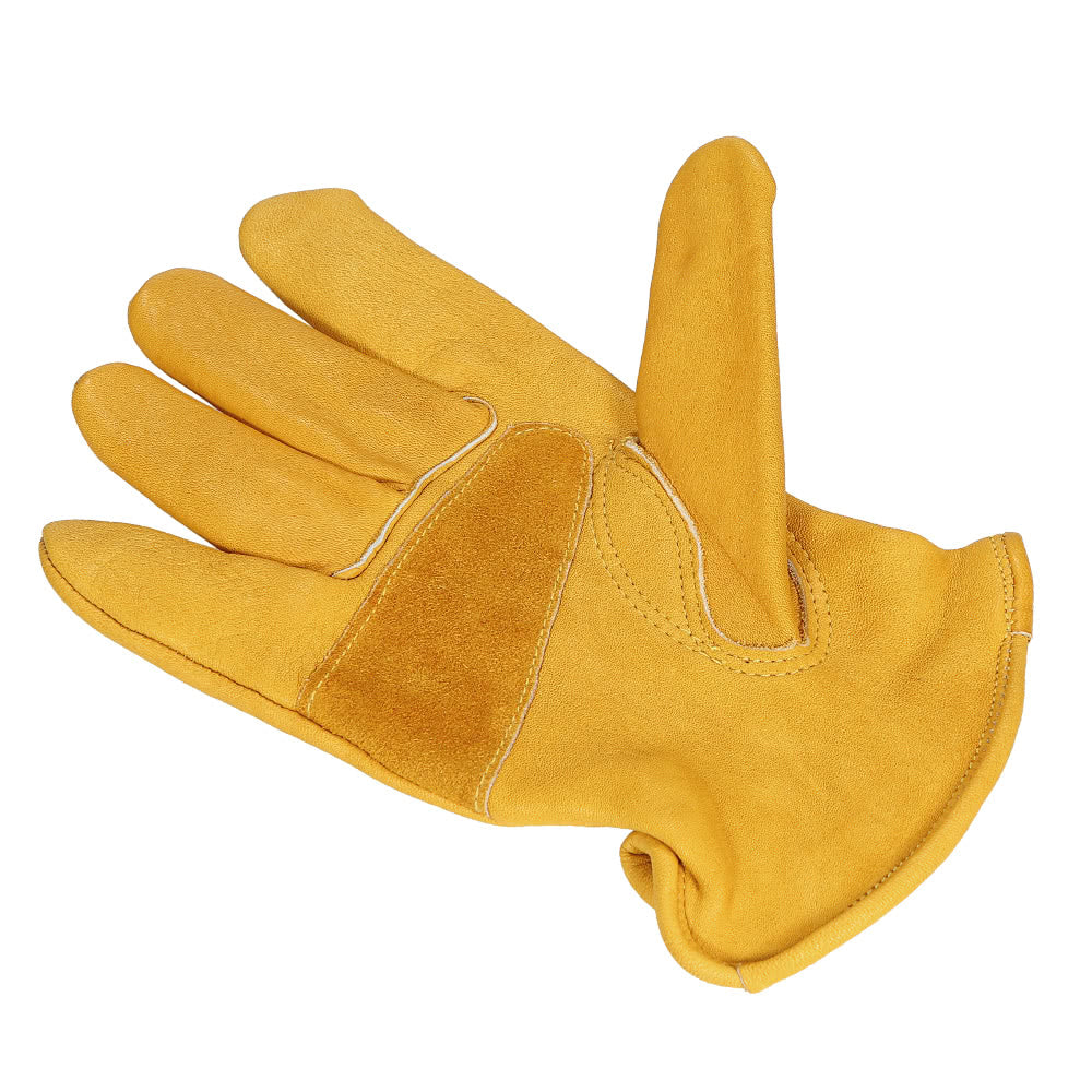 Men's Work Cowhide Gloves Gardening Digging Planting Pruning Protective Non-Slip Protection Wear