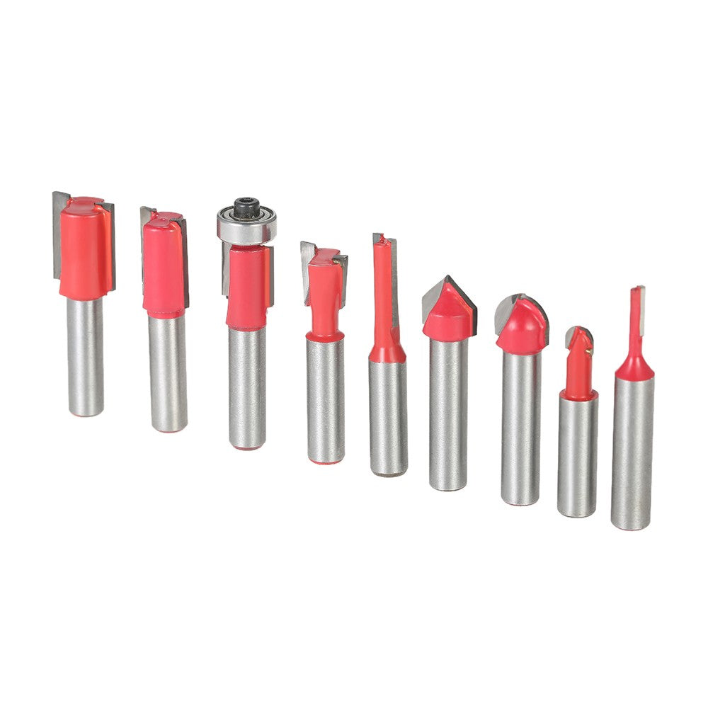 Milling Cutter Router Bit Set 8mm for Floor Handmade Engraving Cutting 15PCS