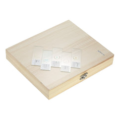 Prepared Microscope Slides Animal Plants Insects Tissues Specimens Set with Wooden Case 100pcs