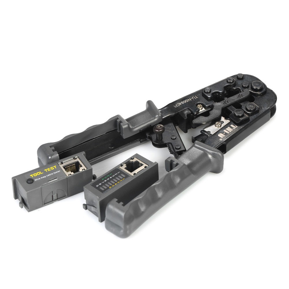 2 in 1 Wire Crimping and Testing Pliers RJ11 RJ12 RJ45 Cable Crimper Stripper Cutter Tester