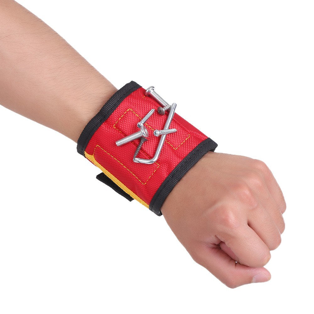 Multi-functional Magnetic Wristband Small Parts Adsorption Tools Nails Drill Bits Holder Repair