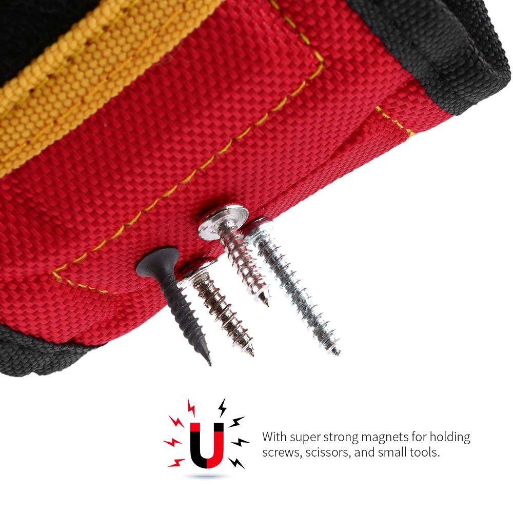 Multi-functional Magnetic Wristband Small Parts Adsorption Tools Nails Drill Bits Holder Repair