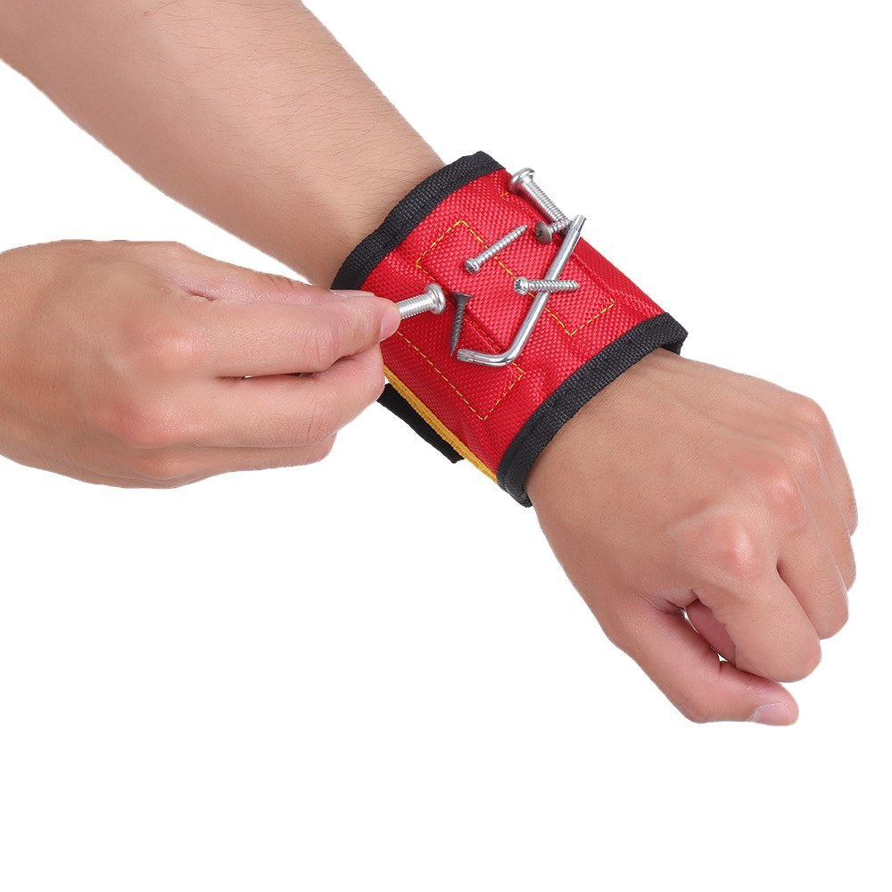 Multi-functional Magnetic Wristband Small Parts Adsorption Tools Nails Drill Bits Holder Repair
