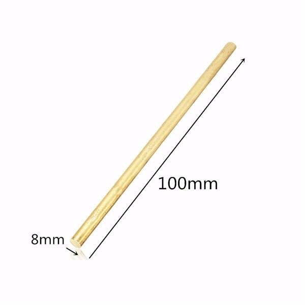 8mm Diameter 100/200/330/500mm Brass Round Bar Rod Circular Tube
