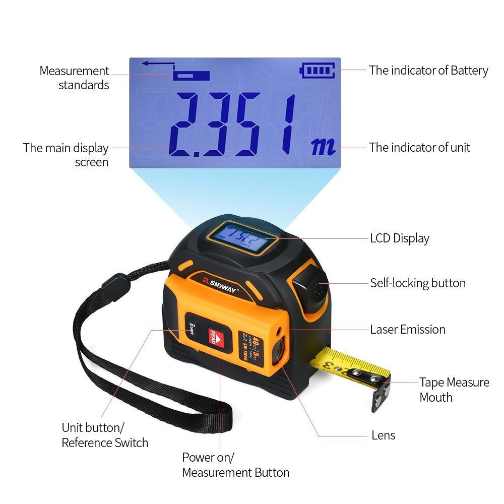 Digital Laser Distance Meter Rangefinder