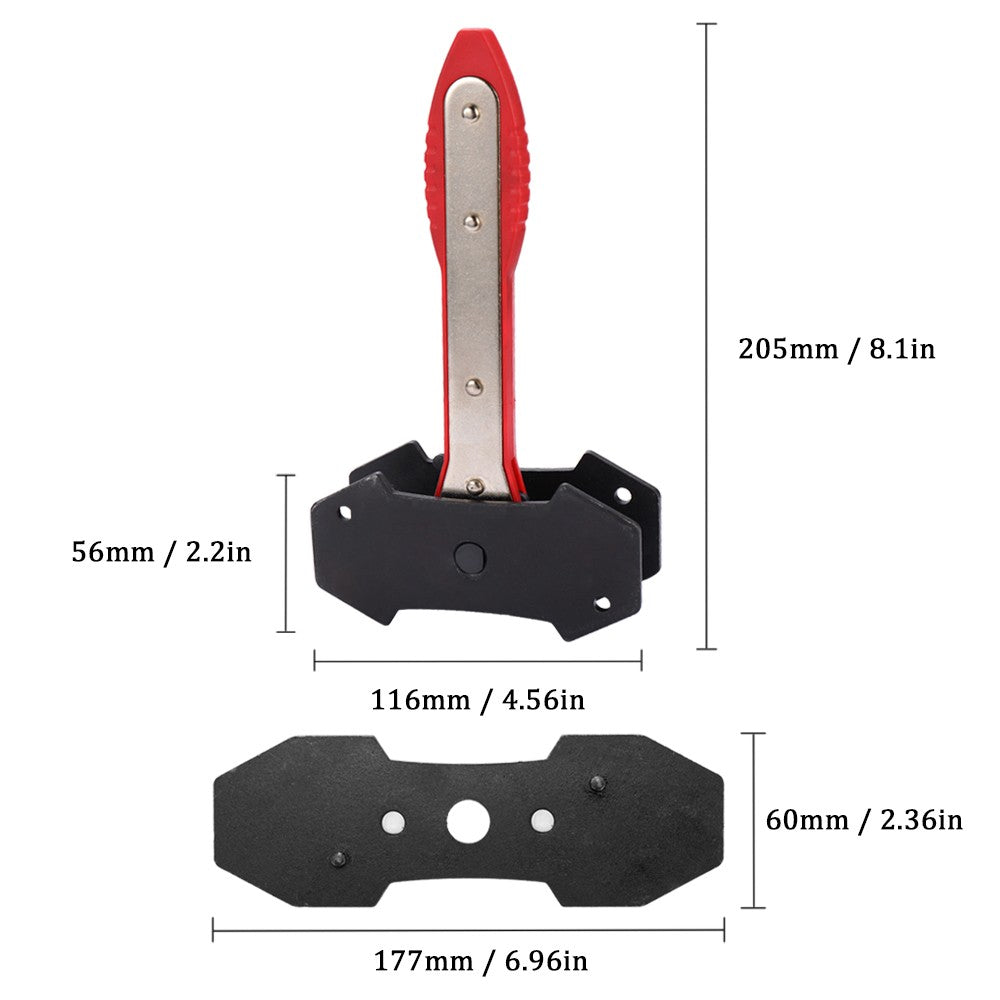 Ratcheting Brake Caliper Piston Spreader Press Tool With 2 Plate Car Accessories Twin Quad Separator Pad
