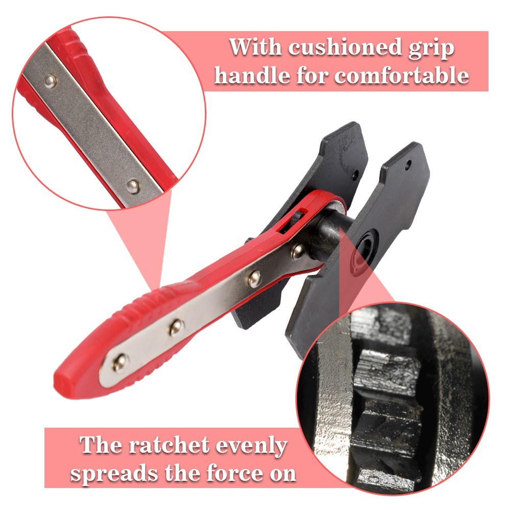 Ratcheting Brake Caliper Piston Spreader Press Tool With 2 Plate Car Accessories Twin Quad Separator Pad