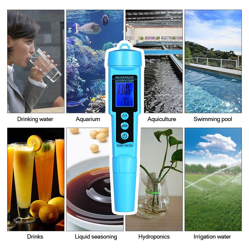 3 in 1 pH/ORP/TEMP Meter Water Detector Multi-function Quality Monitor Tester