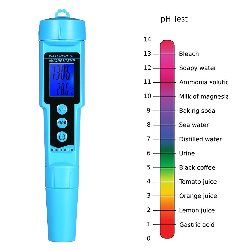 3 in 1 pH/ORP/TEMP Meter Water Detector Multi-function Quality Monitor Tester