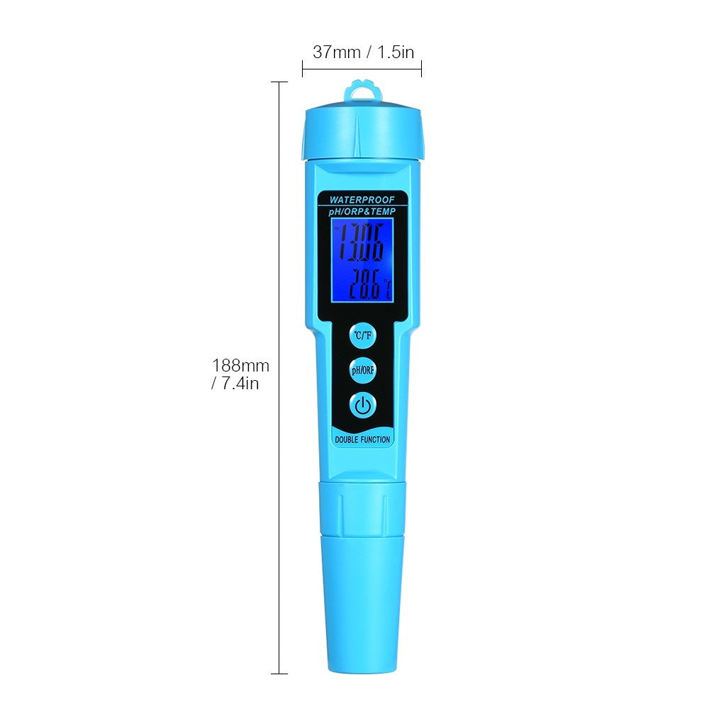 3 in 1 pH/ORP/TEMP Meter Water Detector Multi-function Quality Monitor Tester