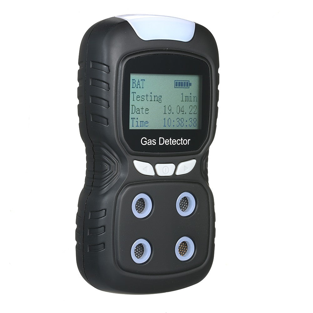 4 in 1 Gas Detector CO Monitor Digital Handheld Toxic Carbon Monoxide Hydrogen Sulfide Tester