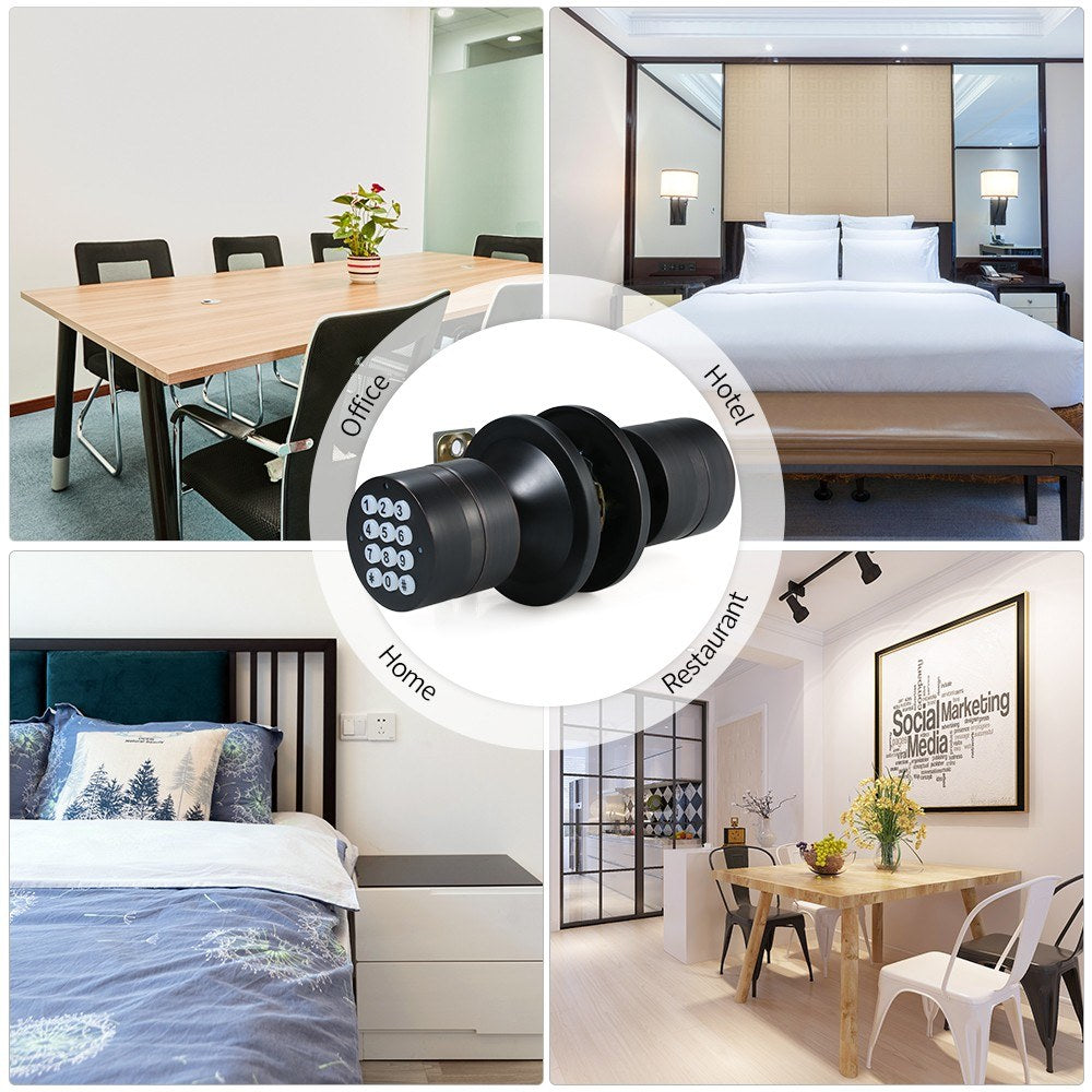 Digital Door Lock Keyless Keypad Coded Smart Room Combination