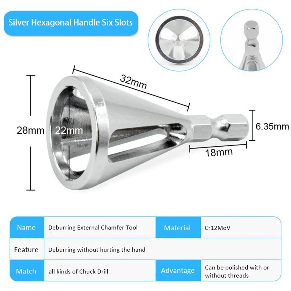 Chamfering Tool Deburring External Chamfer Drill Bit Remove Burr Repairs Tools