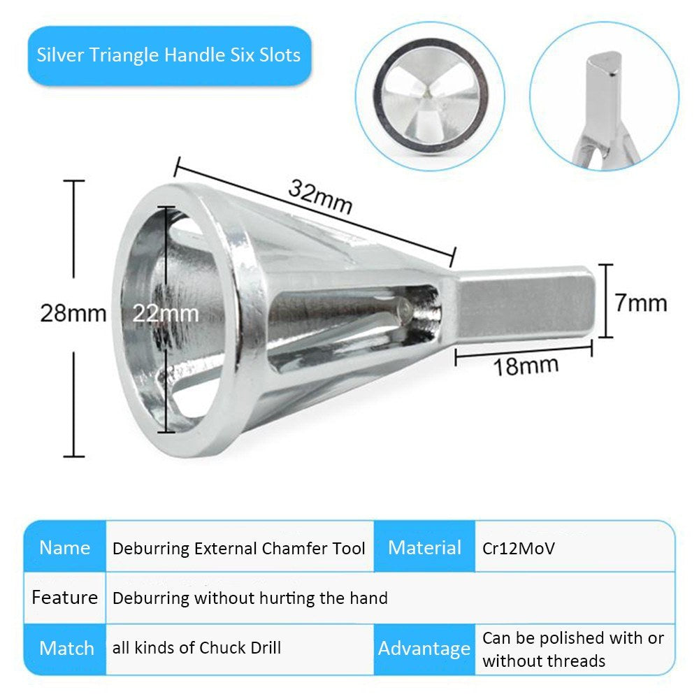Chamfering Tool Deburring External Chamfer Drill Bit Remove Burr Repairs Tools
