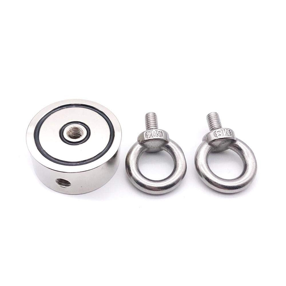 Cylindrical Neodymium Magnet Strong Round Powerful Metal Salvage Magnets with 2 Hanging Holes